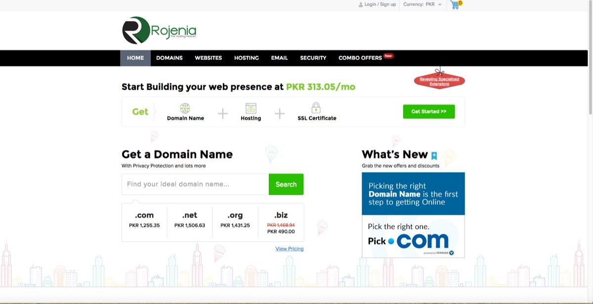 Rojenia website