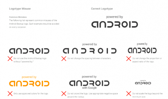 Google mandates Android logo on device bootup screens